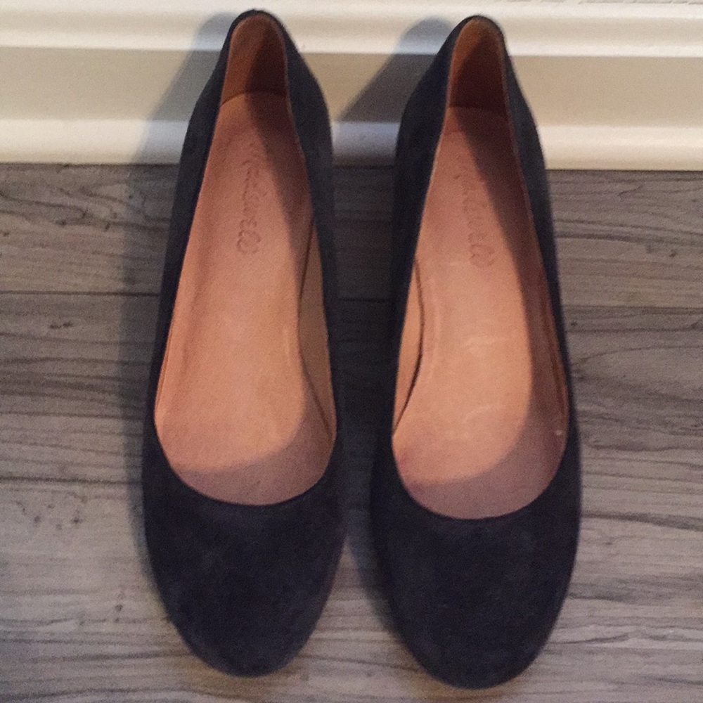 Madewell Ella Pumps size 7 Blue Suede